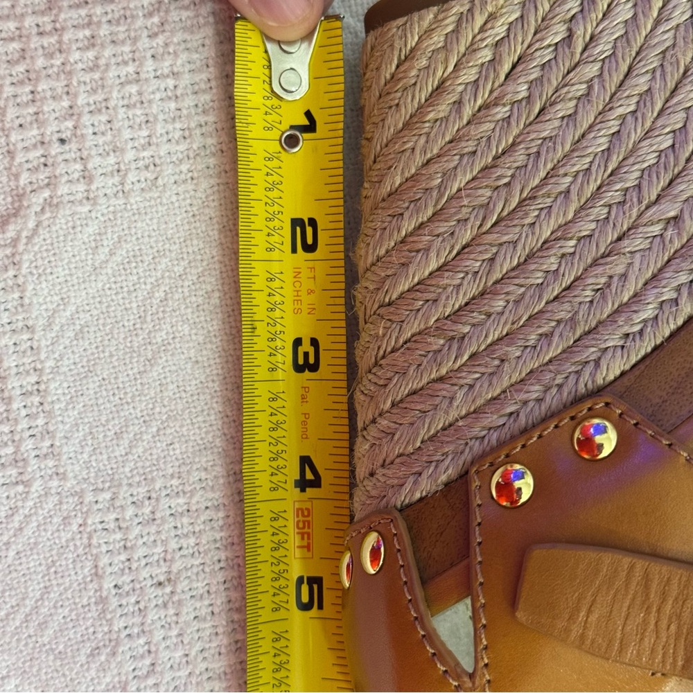 NEW Michael Kors‎ Women's Somerly Wedge Shoes Peanut, Size: 10M Strap Jetset 6 - Picture 9 of 10